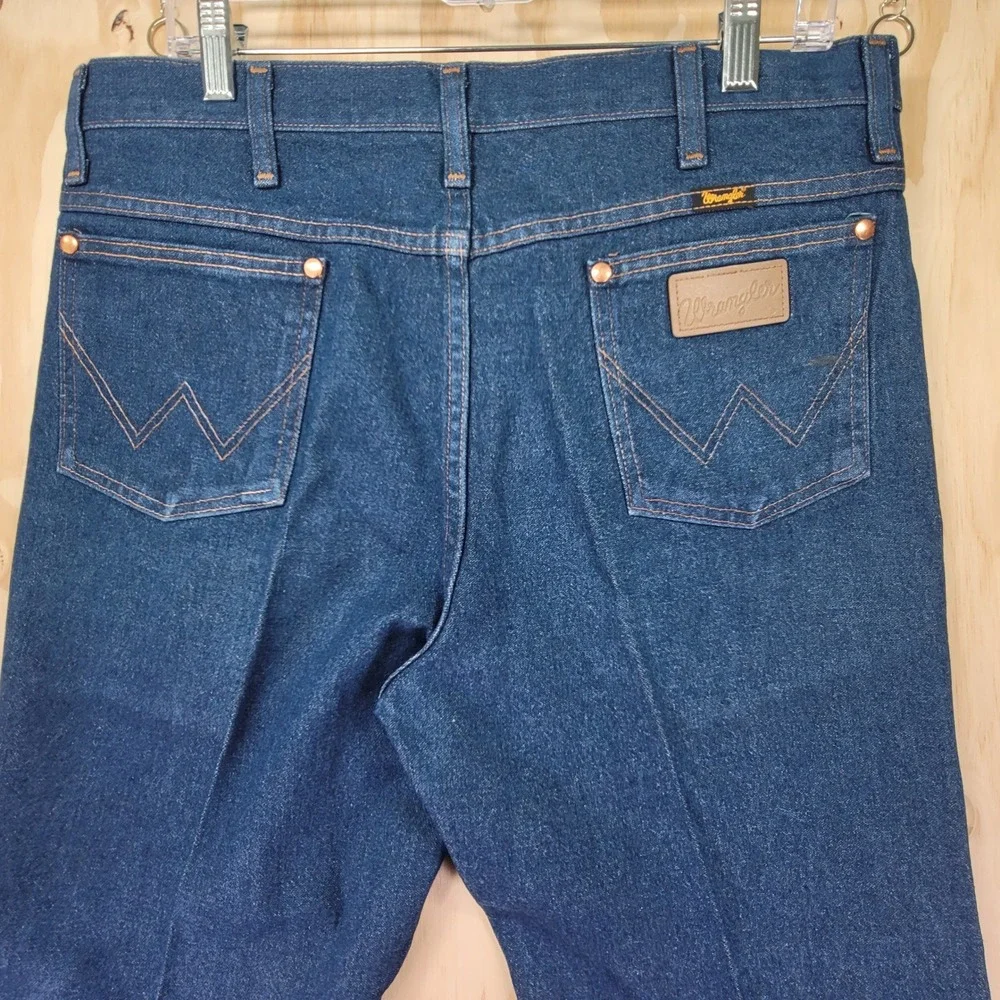 Wrangler Jeans Men 36x30 Blue Excellent Cowboy Cut Slim Fit 936DEN Mint